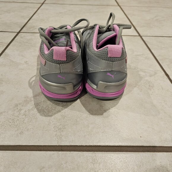 Size 7 PUMA Tazon 6 Women's Synthetic Leather Upper Gray Running Shoes Sneakers - Picture 5 of 8